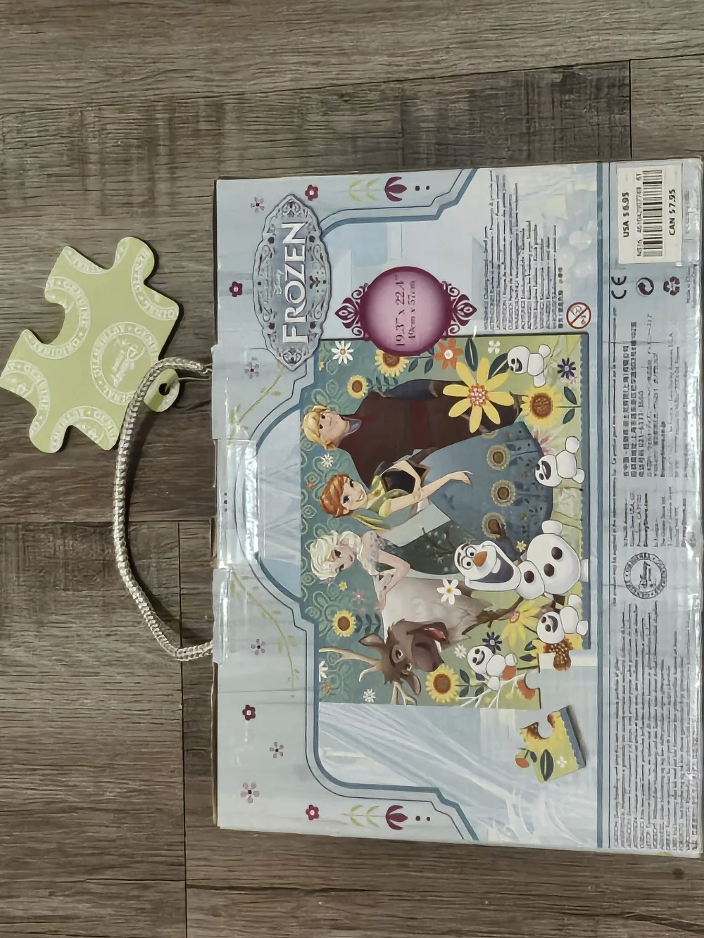 Disney Frozen Glitter Puzzle Gift Box - Light Blue & White